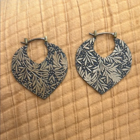 Quetzalli Copper Earrings/Weights - Picture 1 of 3